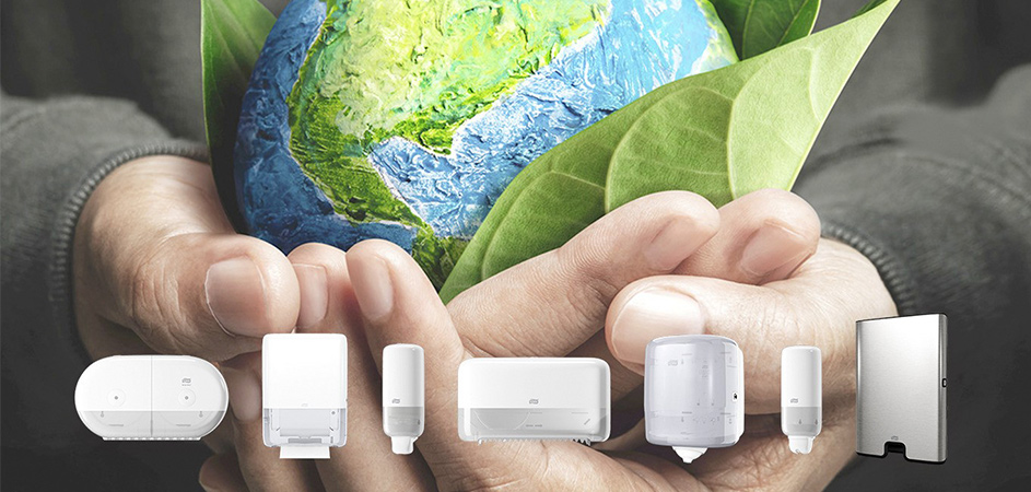 Tork® tilbyder CO2-neutrale og certificerede dispensere