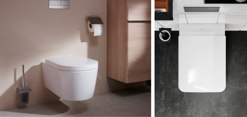 Nye toiletter fra hansgrohe: To smukke og rengøringsvenlige linjer