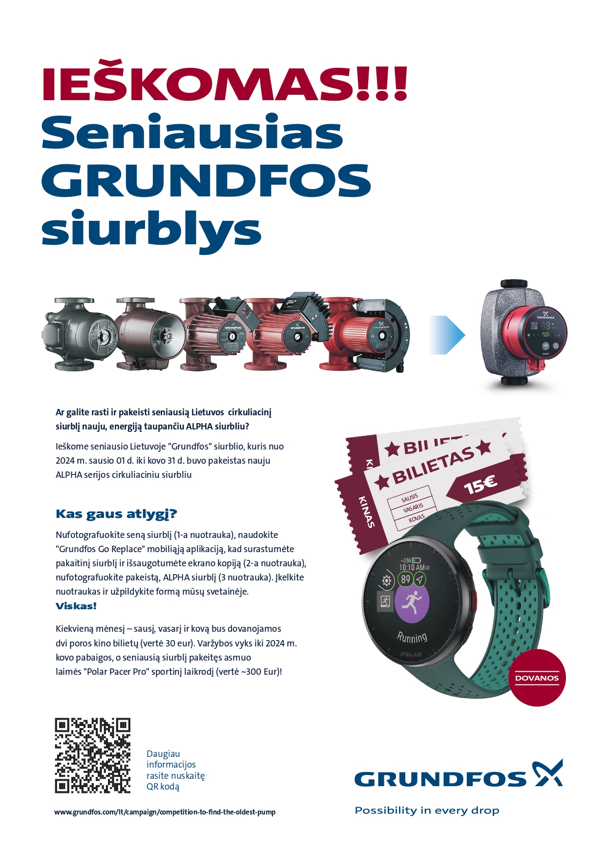 Raskite seniausią "Grundfos" siurblį Lietuvoje!