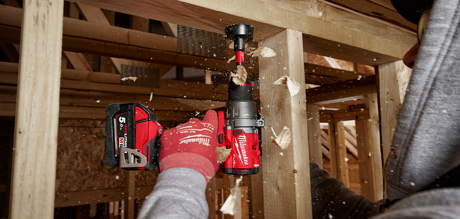 Milwaukee Markedets kraftigste bore-/skruemaskine med AUTOSTOP