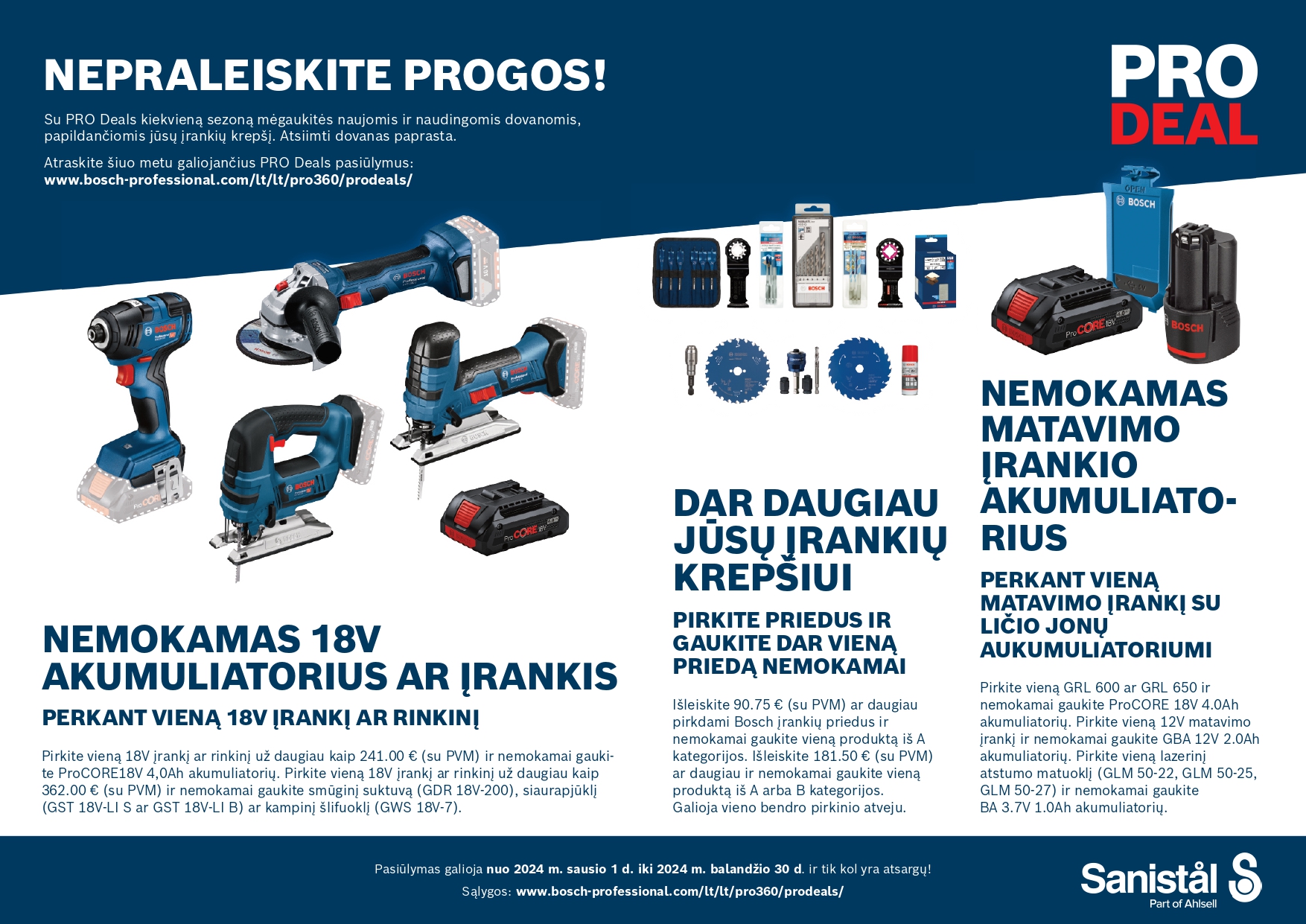 Pirkdami BOSCH produktus gaunate DOVANŲ!