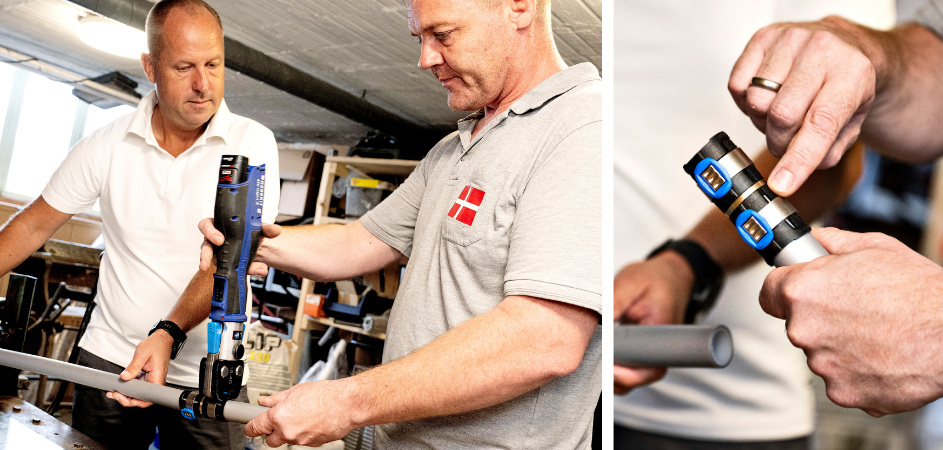 VVS-firma sparer masser af tid og anstrengelser med det nyskabende FlowFit-system fra Geberit