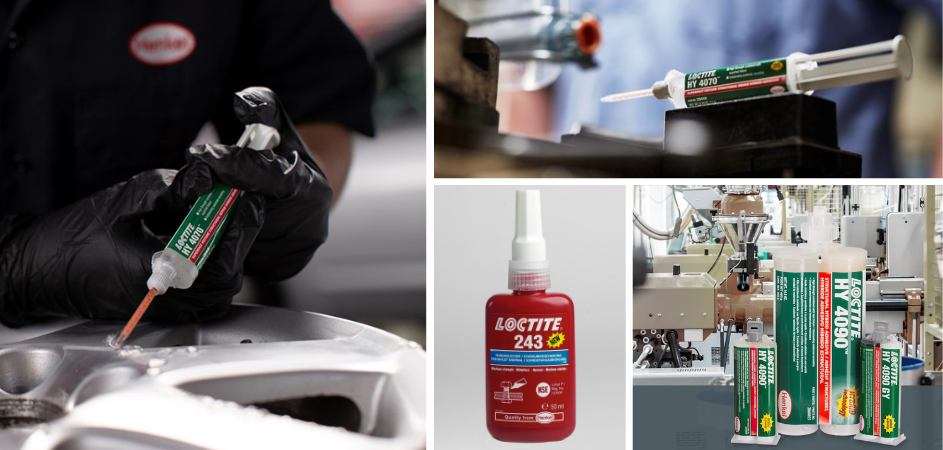 Løsningerne findes i LOCTITEs alsidige produktsortiment - Loctite