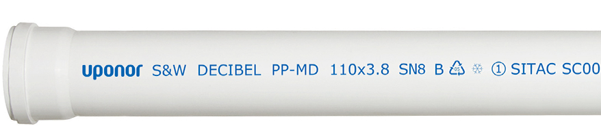 Uponor decibel afløbssystem