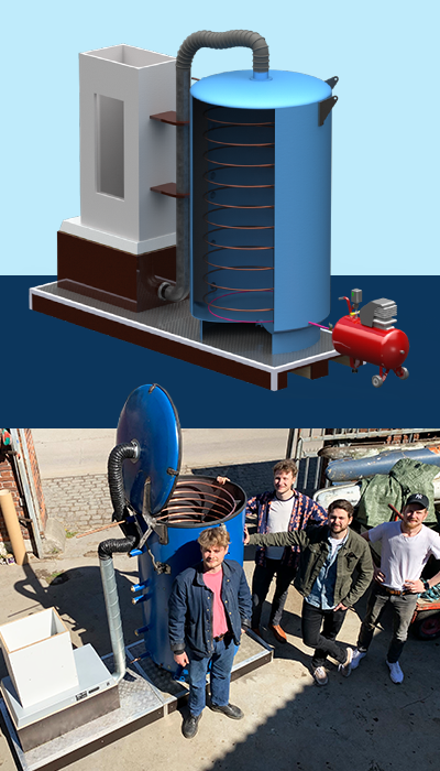 Studerende opfinder klimavenlig varmekilde