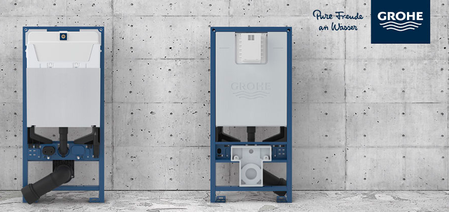 Ny Grohe-cisterne = mindre besvær for installatøren
