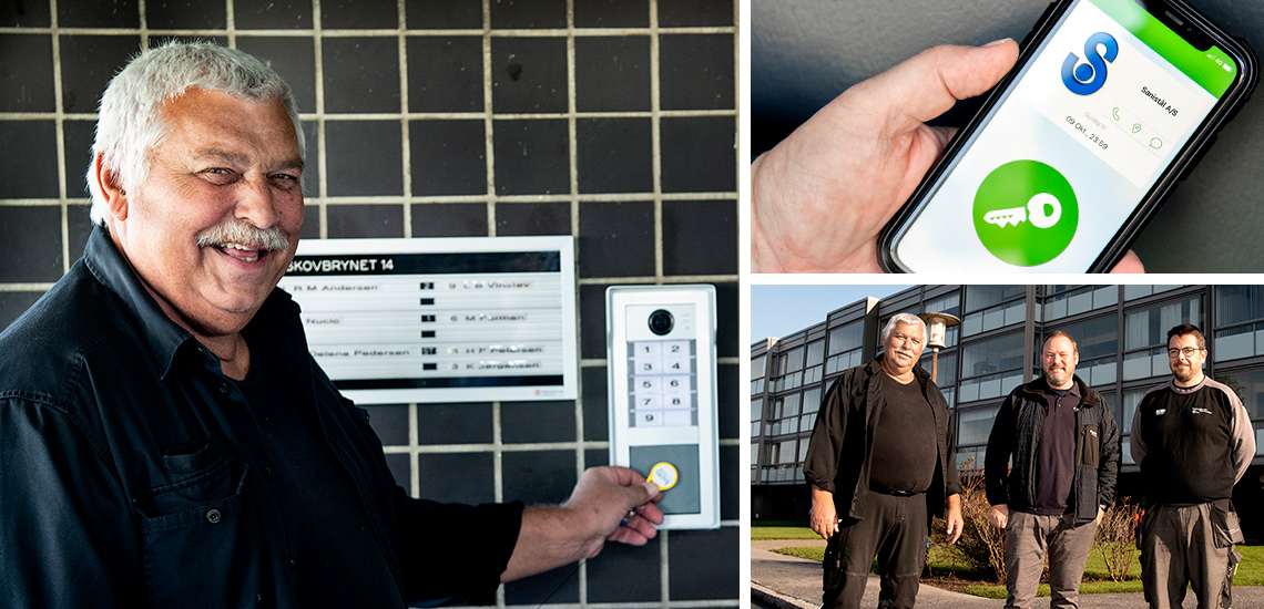 Salto-adgangskontrol og Farfisa porttelefon