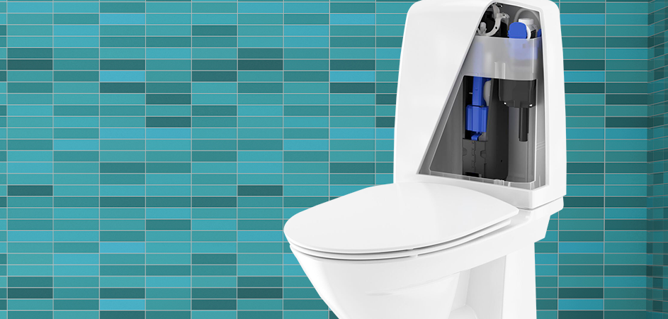 Nemmere installation med nyt cisternearmatur til Ifö-toiletter