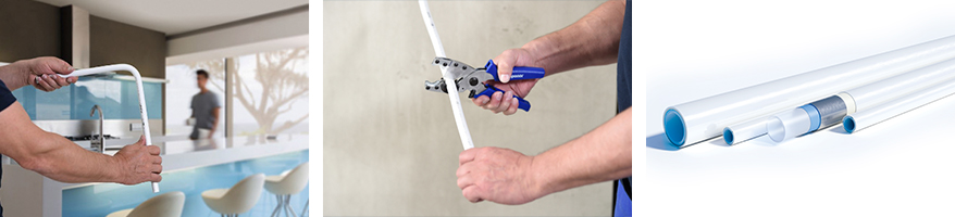 Verdens første hvide, sømløse Alu-Pex-rør hedder Uni Pipe PLUS