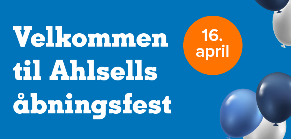 Åbningsfest i butikkerne den 16. april