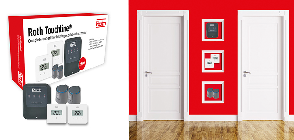 Roth Touchline® PL rumregulering for 2 rum