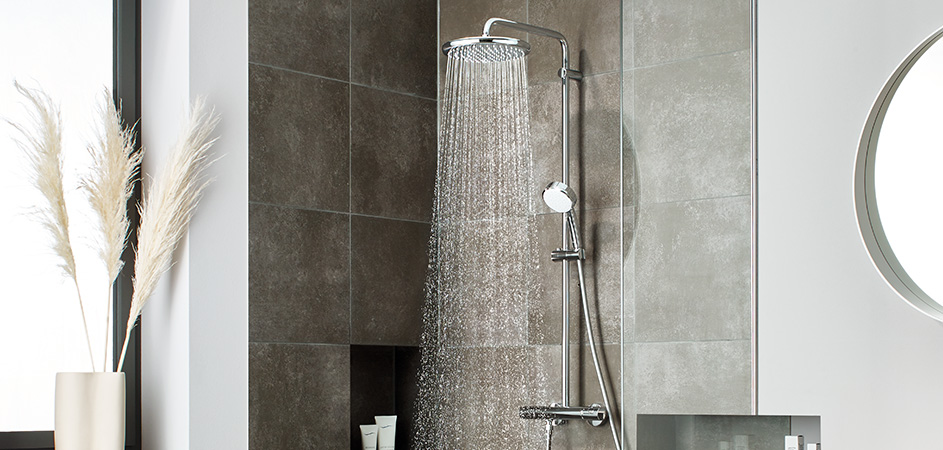 Stort og luksuriøst brus: 2 nye brusesystemer fra GROHE