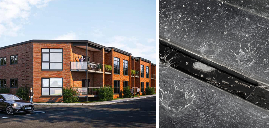 Fleksibel afløbsrende sparer tid både for beboere og installatør