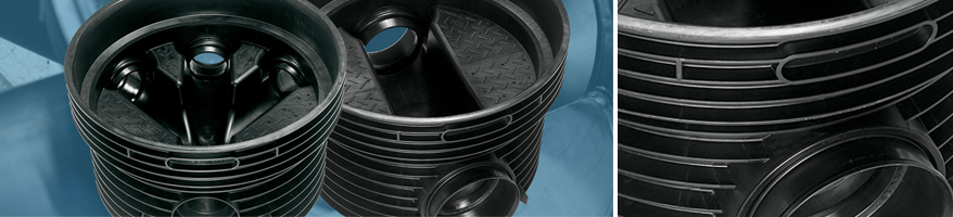 Flade banketter til separerede regnvandsledninger