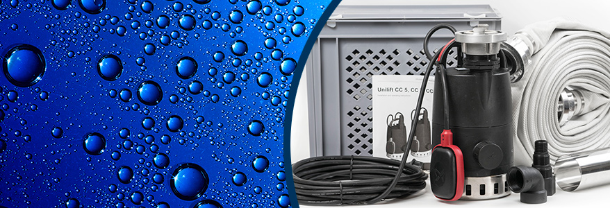 Brugervenlig dykpumpe til oversvømmede kældre