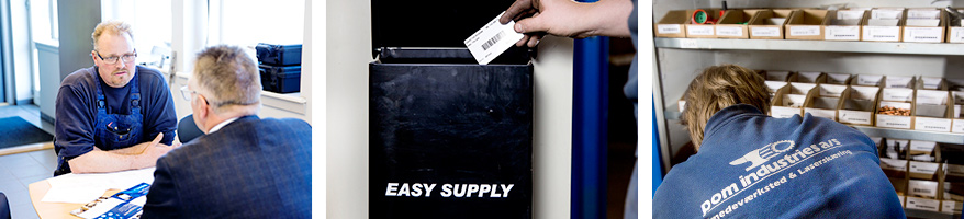 Pom Industries artikel om Easysupply