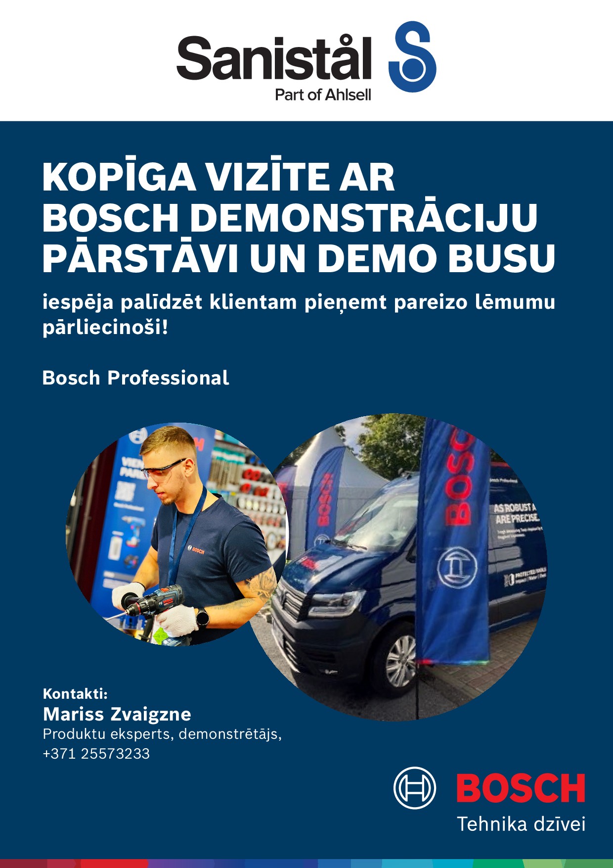 Bosch demonstrāciju demo bus